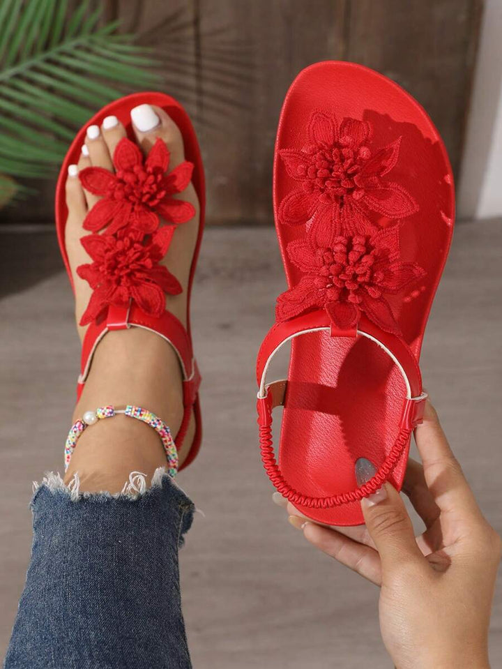 Floréa | Orthopedic Sandals with Applied Flowers