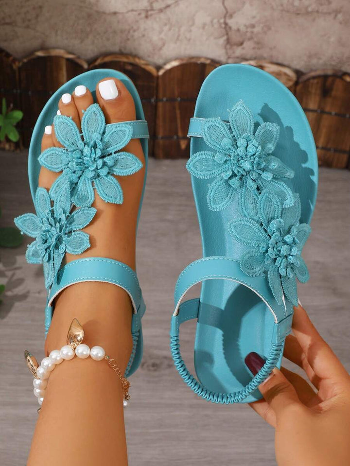 Floréa | Orthopedic Sandals with Applied Flowers
