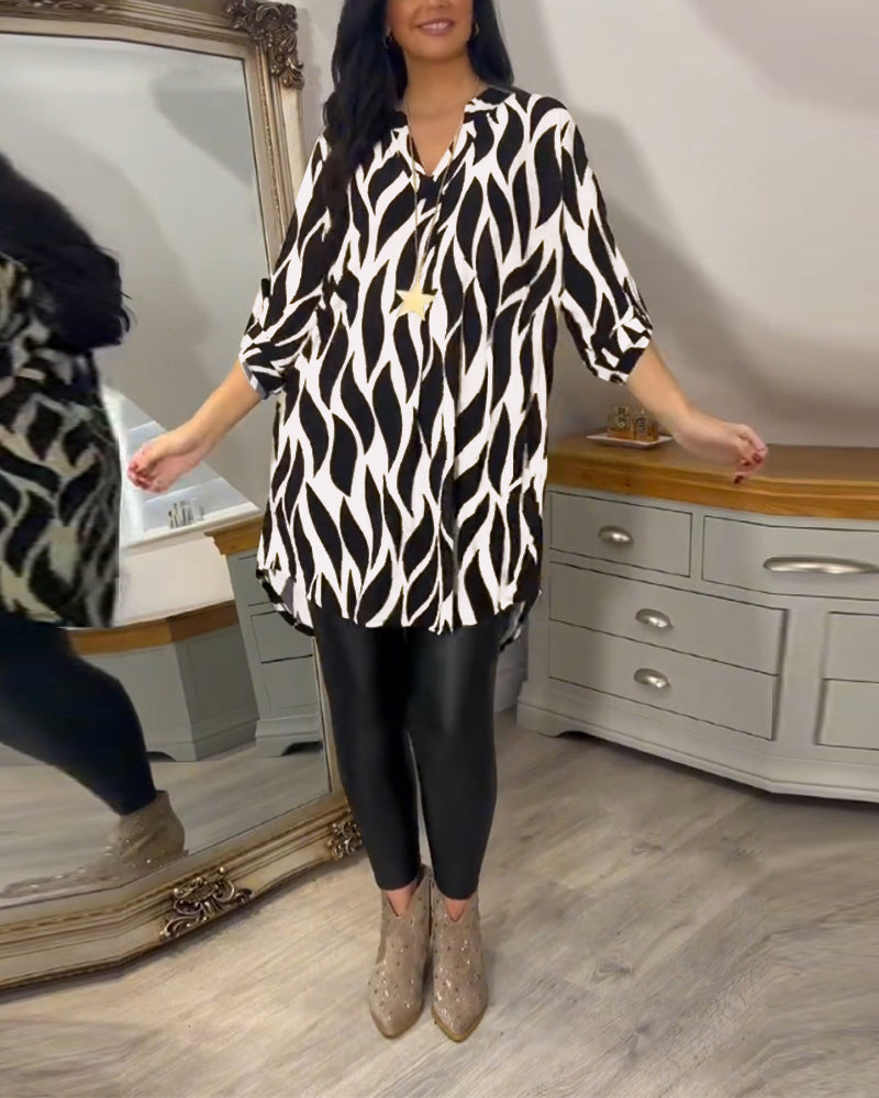 ALEXANDRA | Women Printed Loose-Fit Top