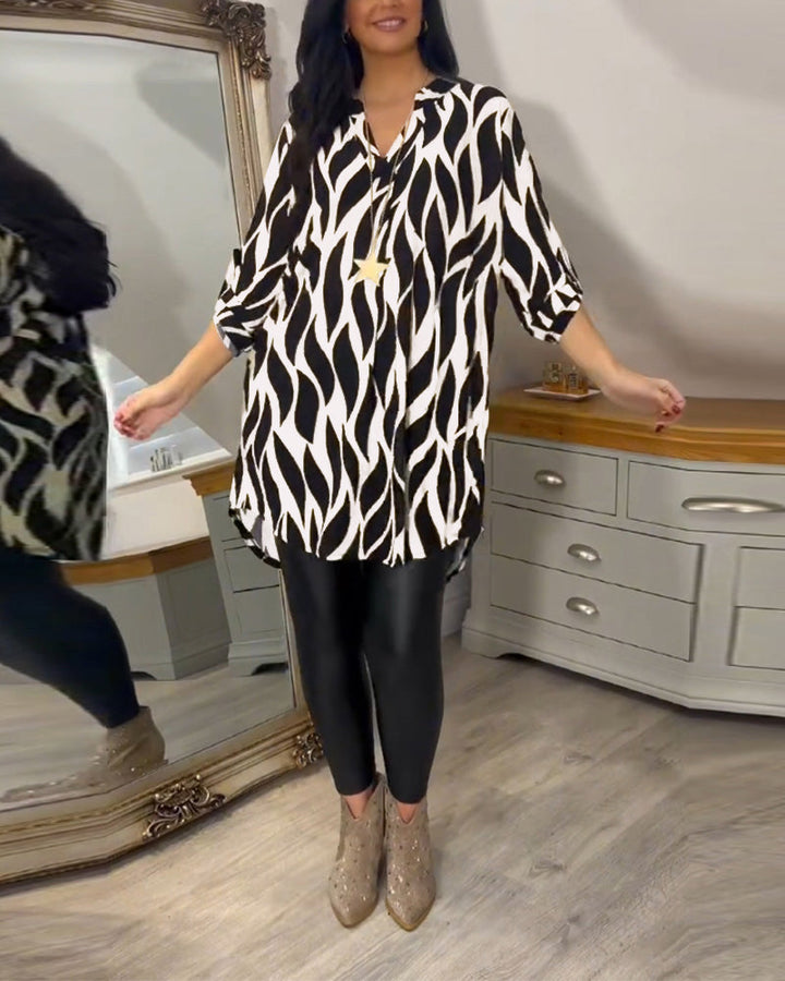 ALEXANDRA | Women Printed Loose-Fit Top