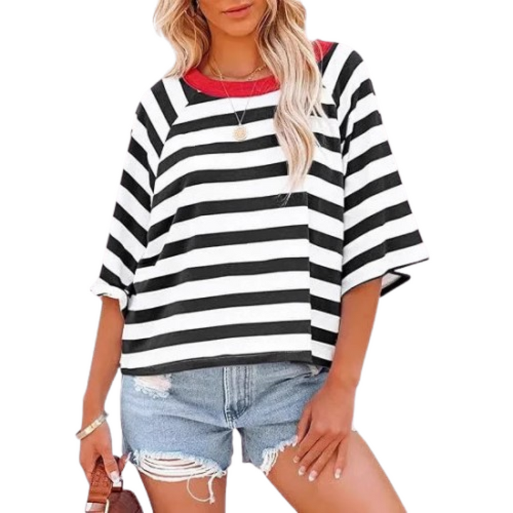 MAOSIE | Trendy Loose Fit Summer Crewneck Top