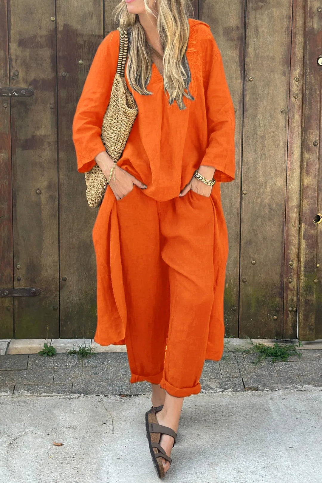Carolyn | Chic and Comfortable Set | Coordinated Top and Relaxed-Fit Bottoms