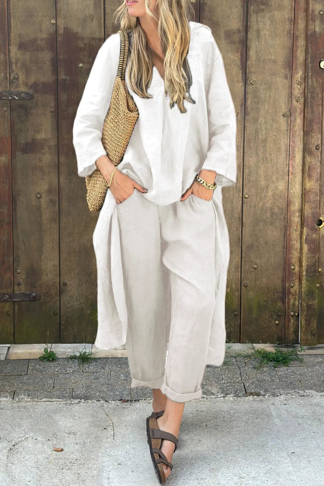 Carolyn | Chic and Comfortable Set | Coordinated Top and Relaxed-Fit Bottoms