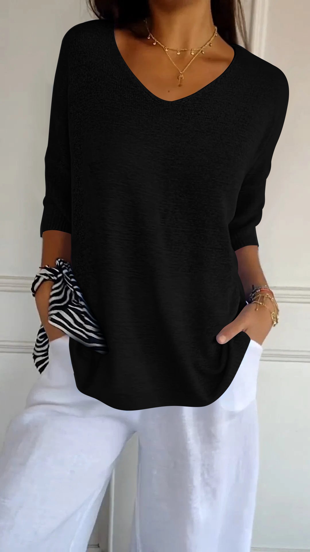 LAUREN | Women Casual V-Neck Top