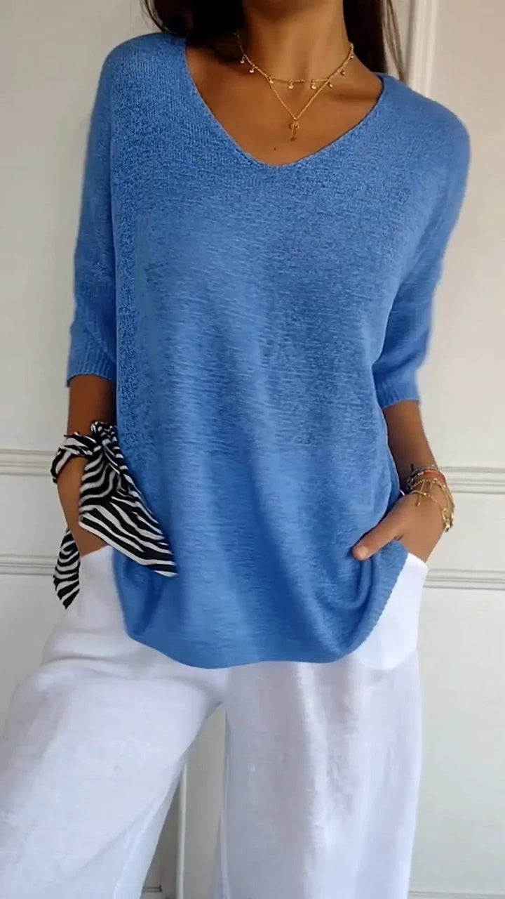 LAUREN | Women Casual V-Neck Top