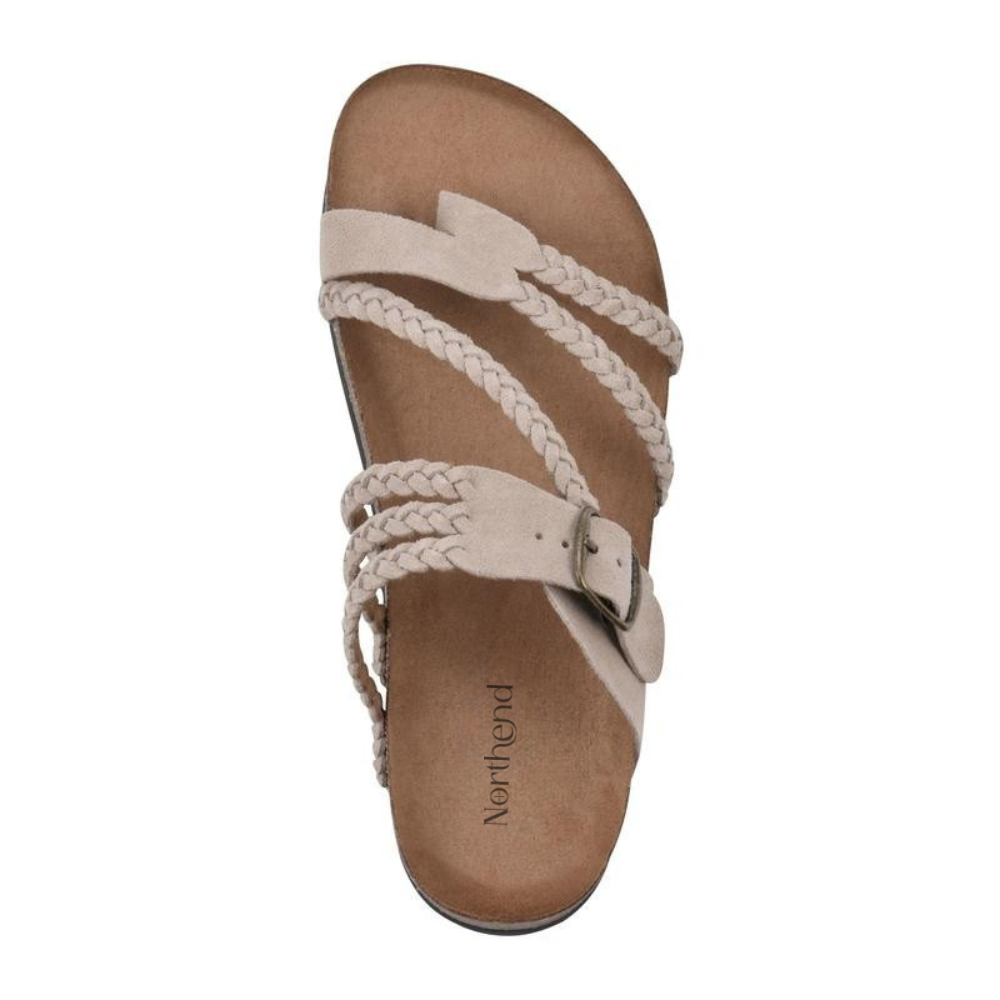 Hayleigh Sandals — Woven Cork