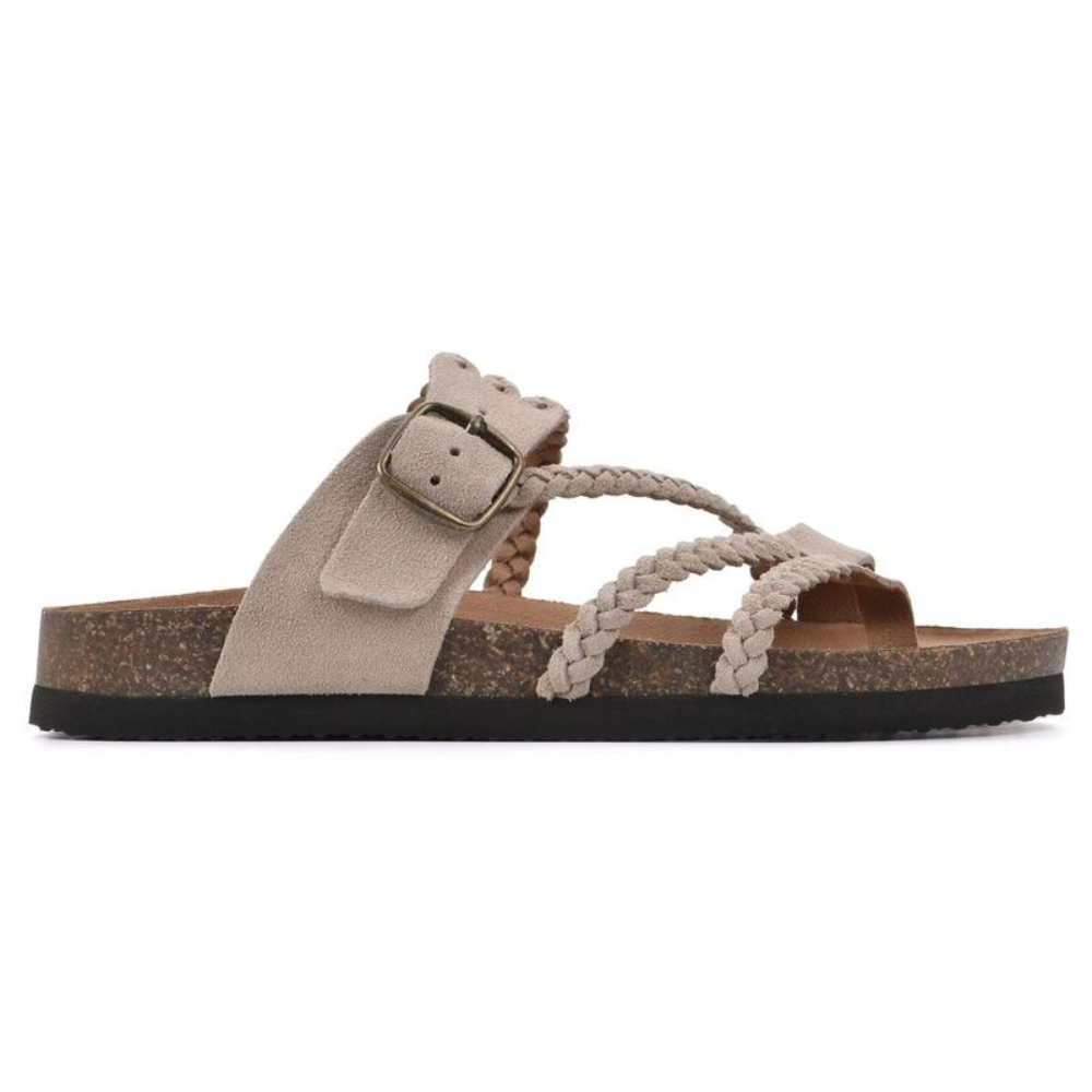 Hayleigh Sandals — Woven Cork