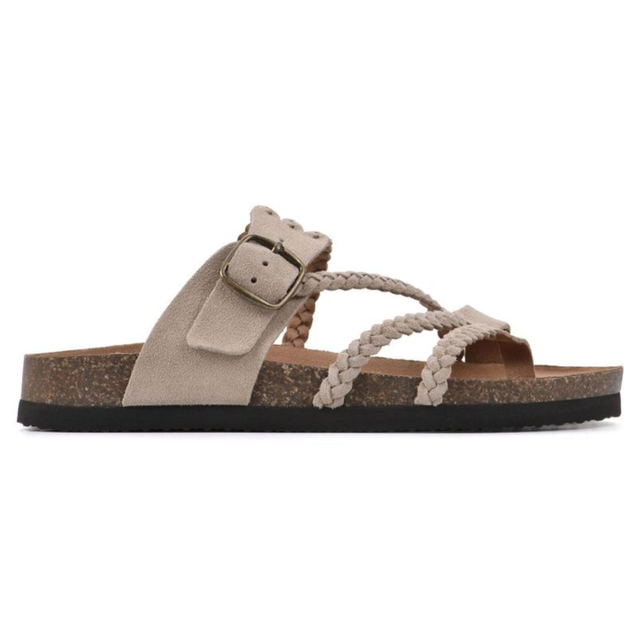 Hayleigh Sandals — Woven Cork