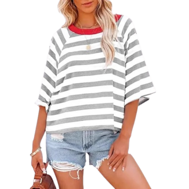 MAOSIE | Trendy Loose Fit Summer Crewneck Top
