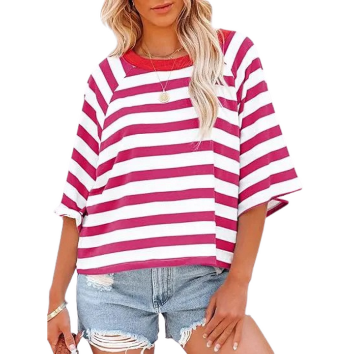 MAOSIE | Trendy Loose Fit Summer Crewneck Top