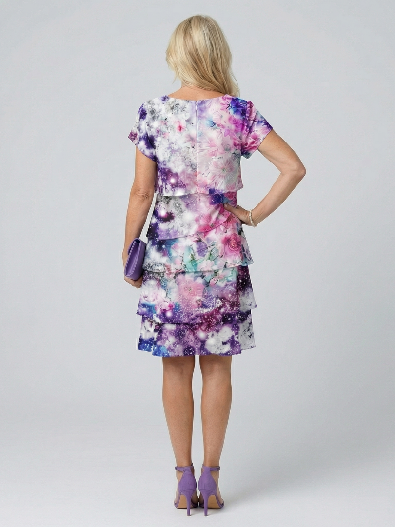 Zaya | Lightweight Floral Knee-Length Dress