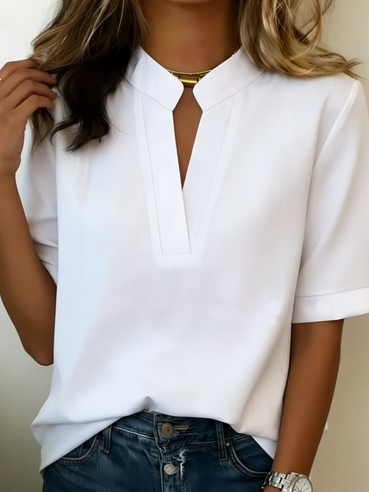 ELISE - Blouse with Refined Collar