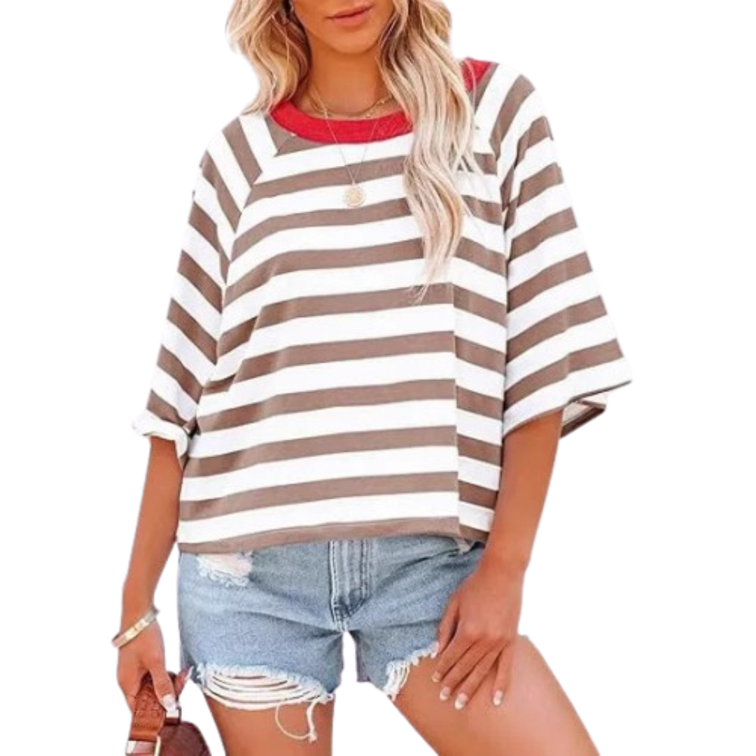 MAOSIE | Trendy Loose Fit Summer Crewneck Top
