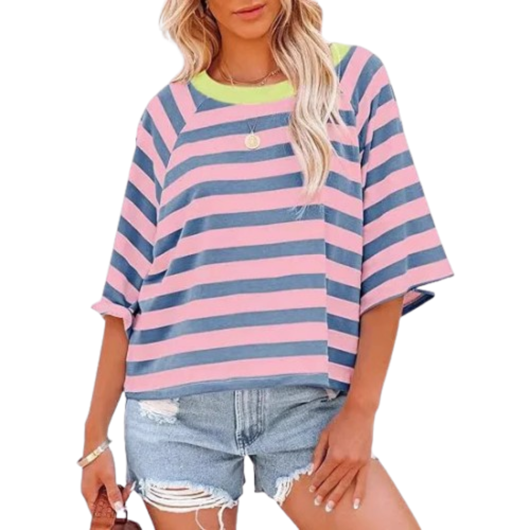 MAOSIE | Trendy Loose Fit Summer Crewneck Top