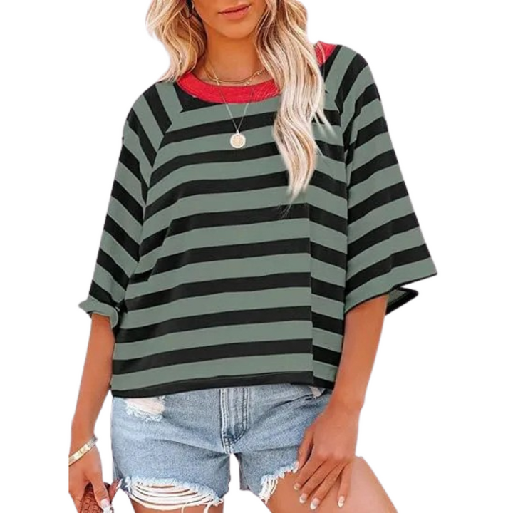 MAOSIE | Trendy Loose Fit Summer Crewneck Top