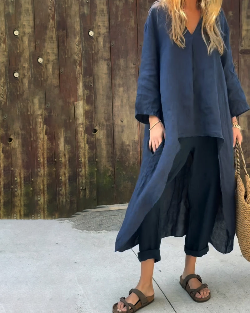 Carolyn | Chic and Comfortable Set | Coordinated Top and Relaxed-Fit Bottoms