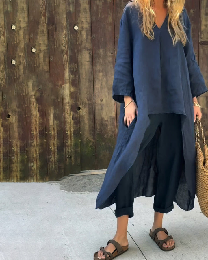 Carolyn | Chic and Comfortable Set | Coordinated Top and Relaxed-Fit Bottoms