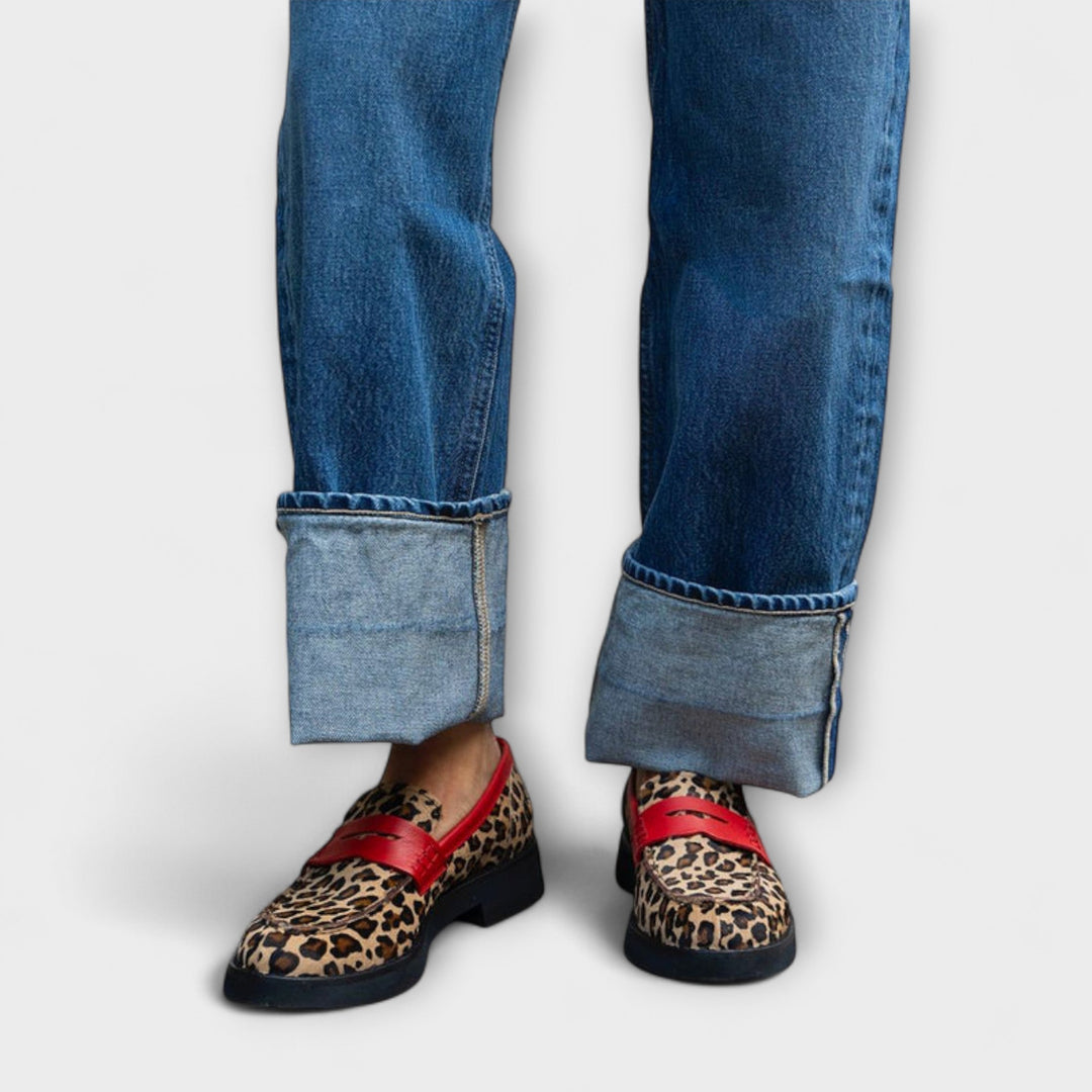 Rosalie™ | Leopard Print with Round Toe