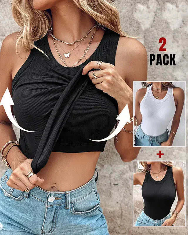 DASHA | Comfort Built-In Bra Tank Top (Pack of 2)