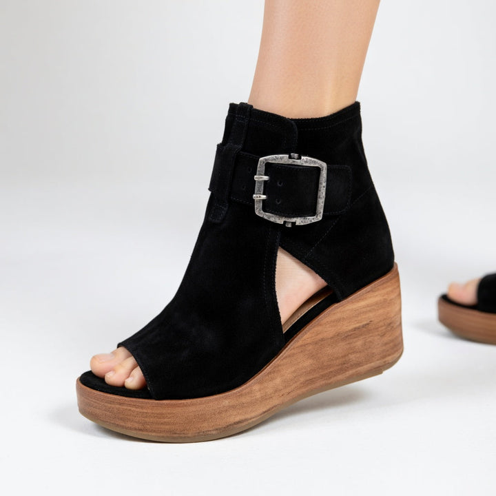 Celeste — Modern Open Wedge Ankle Boots