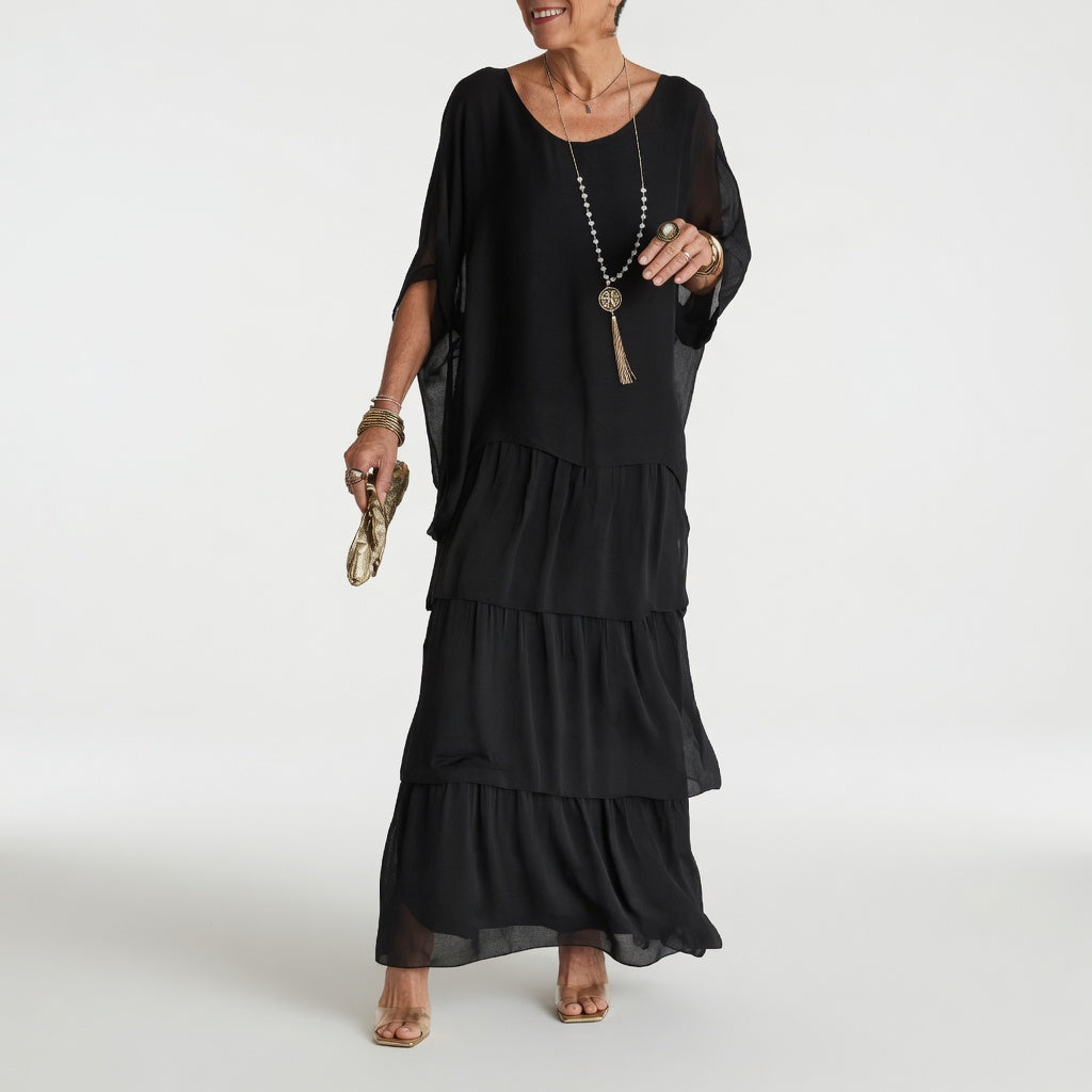 Émeline™ — Bohemian Ruffled Maxi Dress