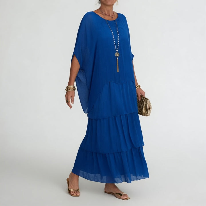 Émeline™ — Bohemian Ruffled Maxi Dress