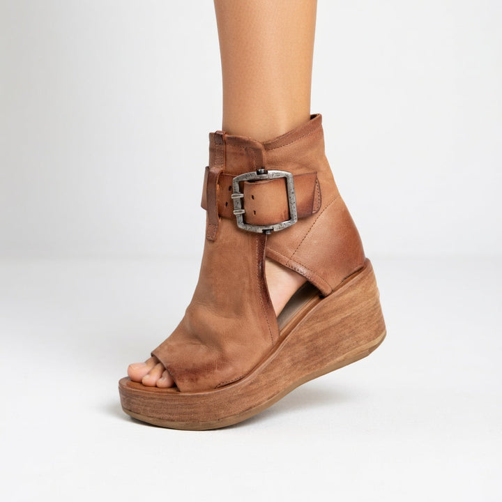 Celeste — Modern Open Wedge Ankle Boots