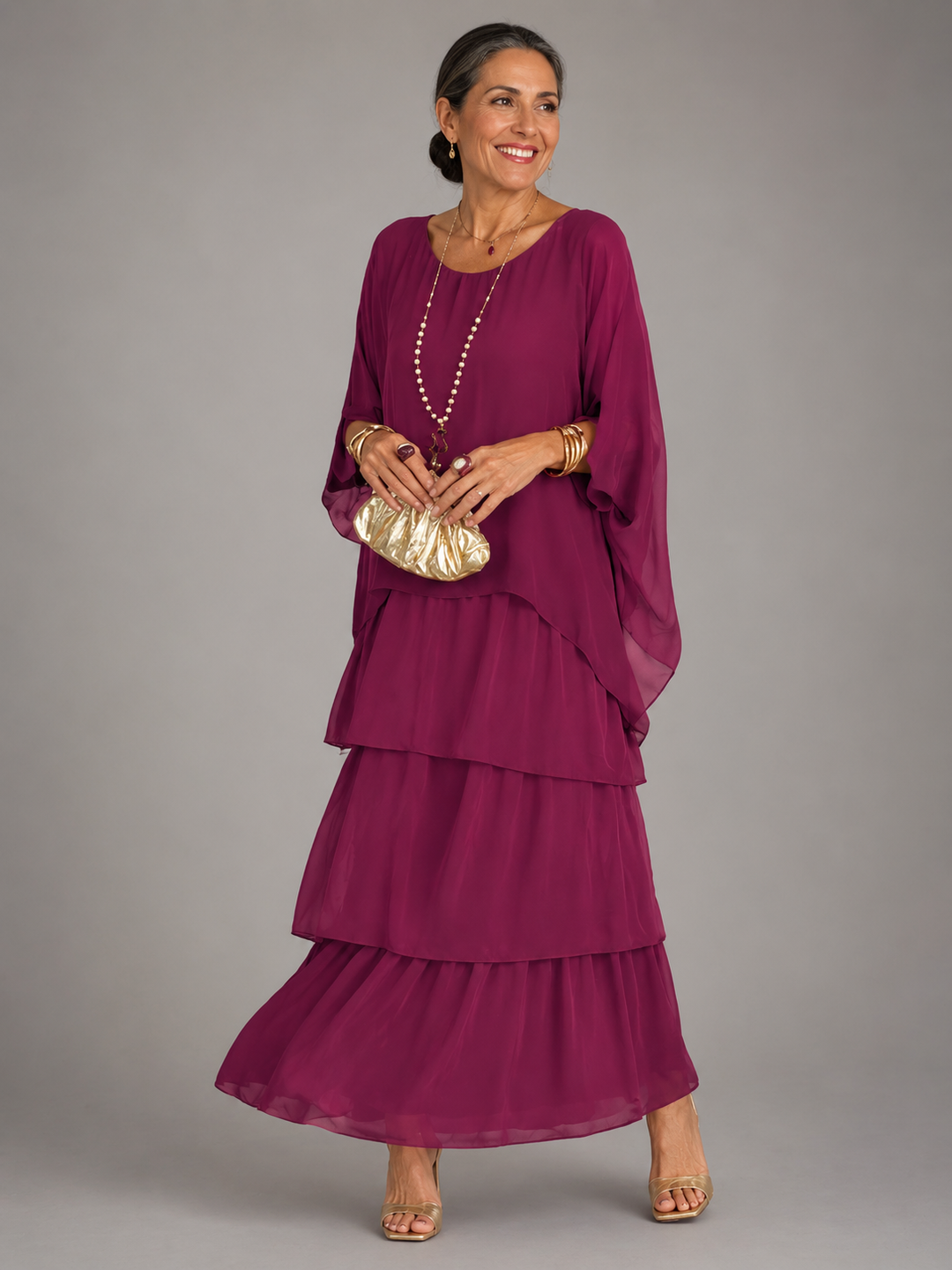 Lara | Elegant Fluid Maxi Dress