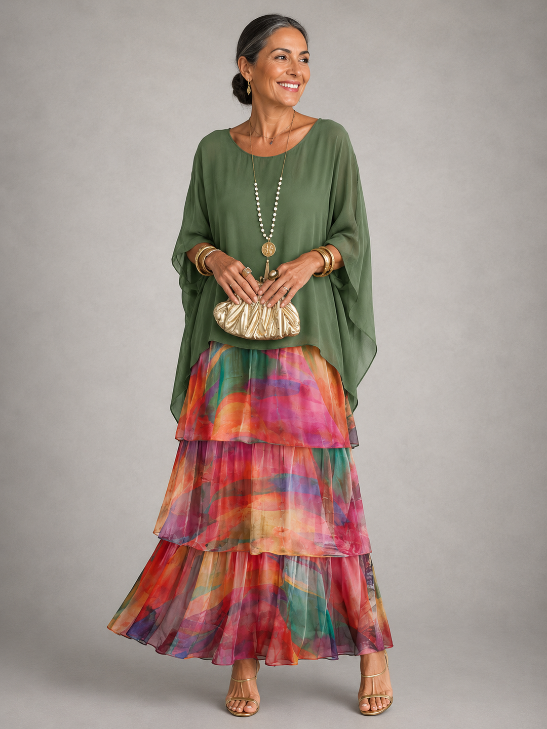 Lara | Elegant Fluid Maxi Dress