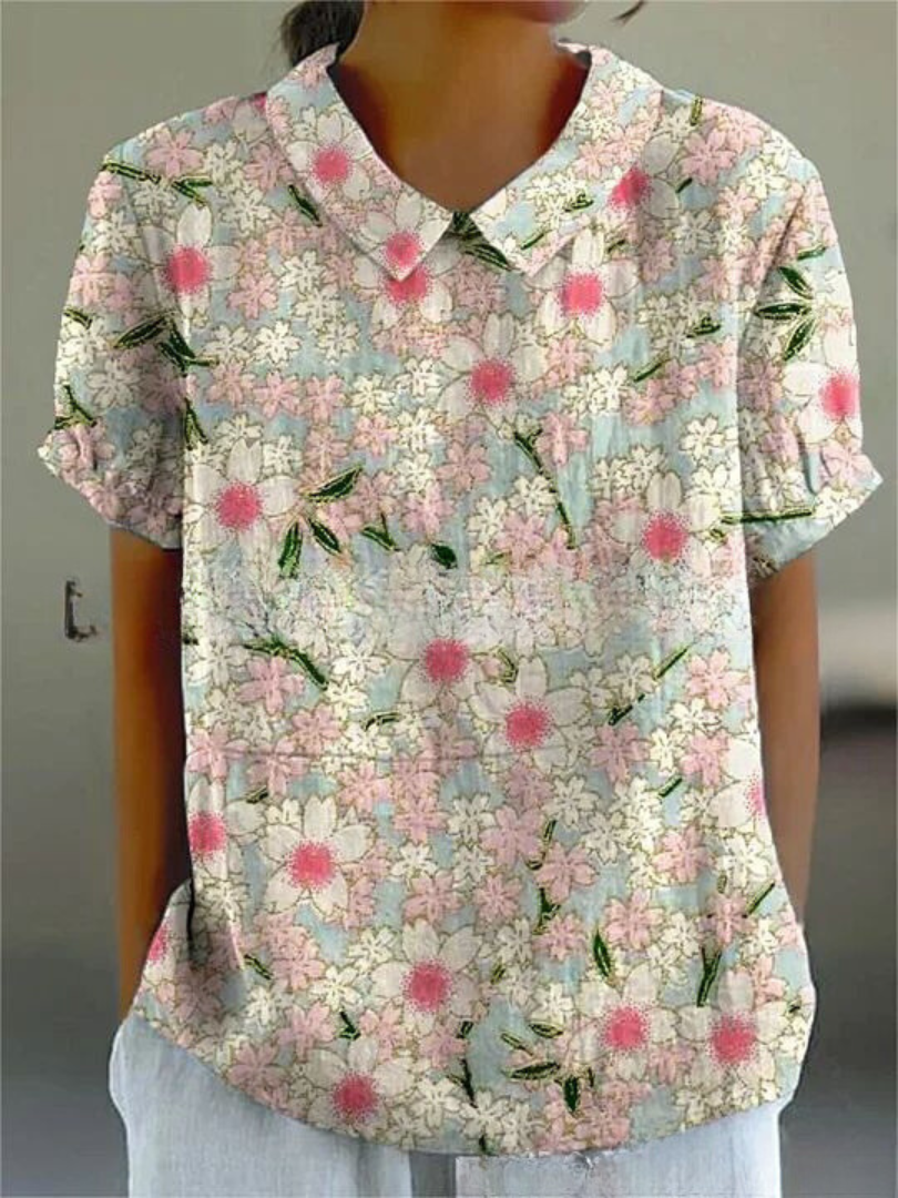 MARLENE | Women Vintage Print Shirt