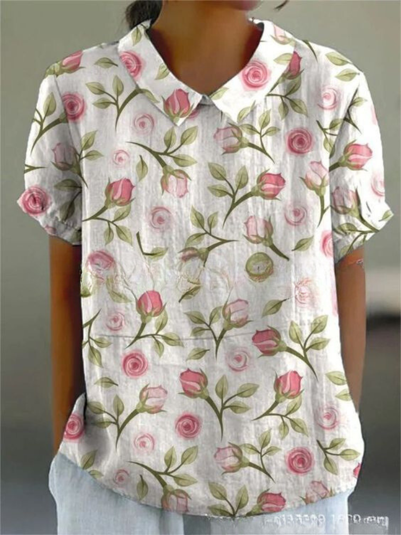 MARLENE | Women Vintage Print Shirt
