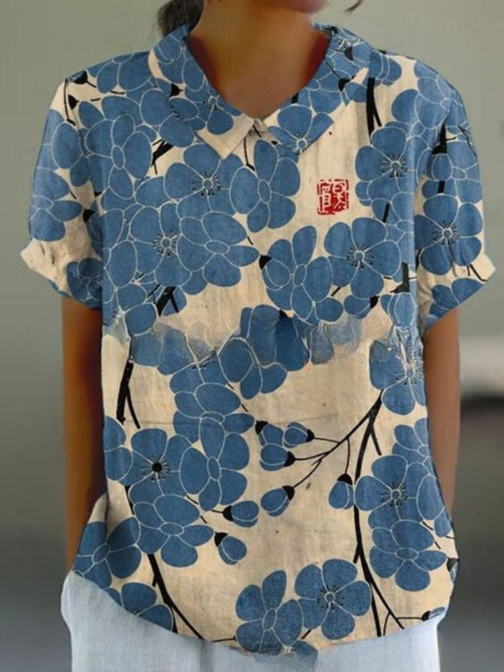 MARLENE | Women Vintage Print Shirt