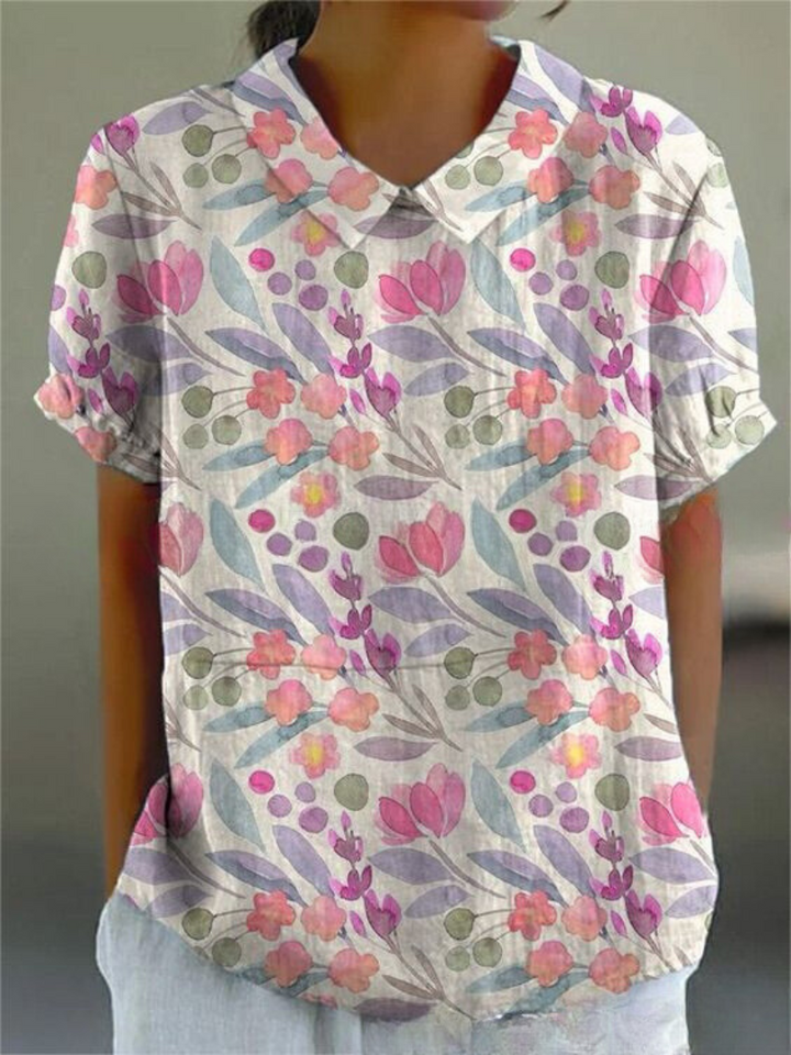 MARLENE | Women Vintage Print Shirt