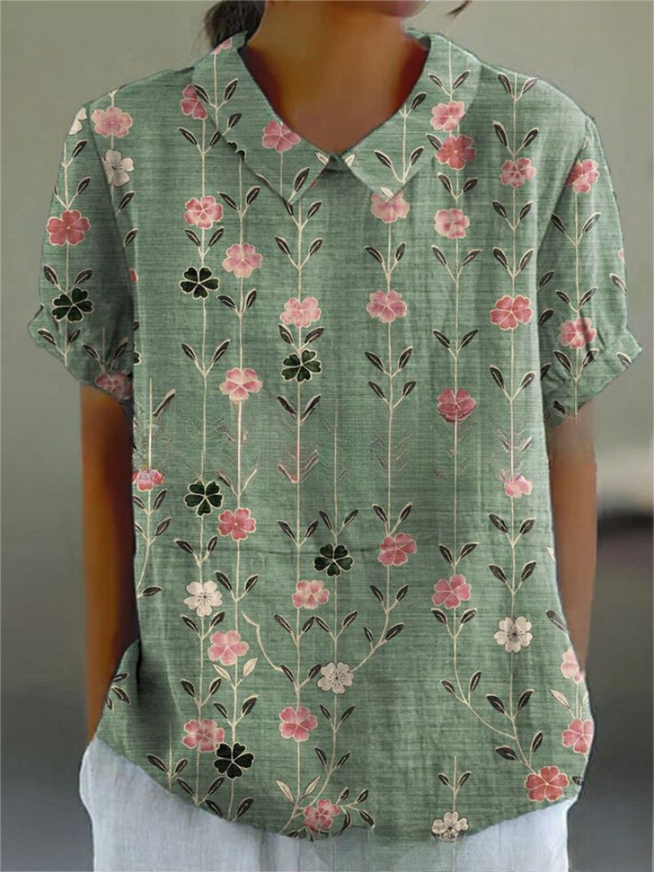 MARLENE | Women Vintage Print Shirt