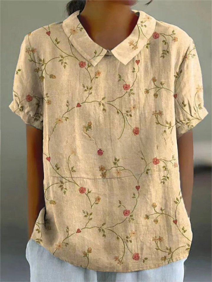 MARLENE | Women Vintage Print Shirt