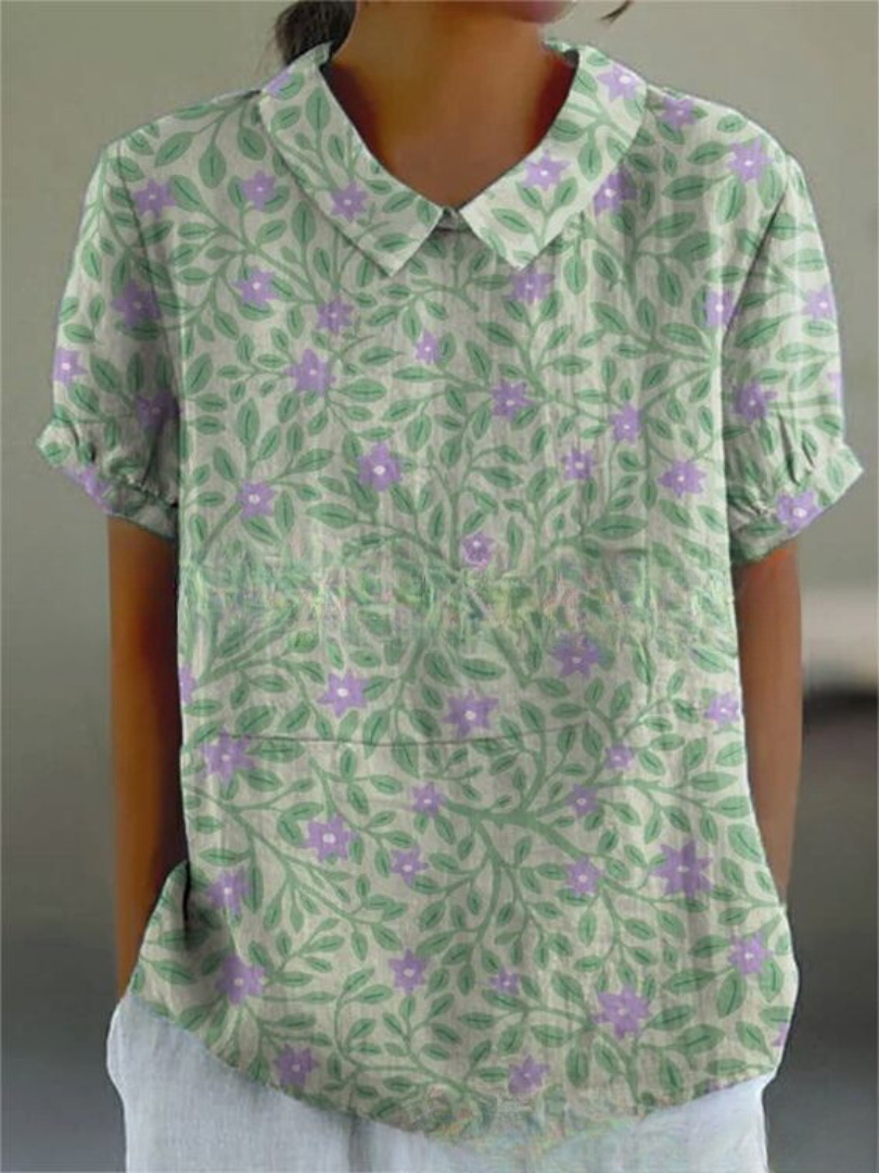 MARLENE | Women Vintage Print Shirt