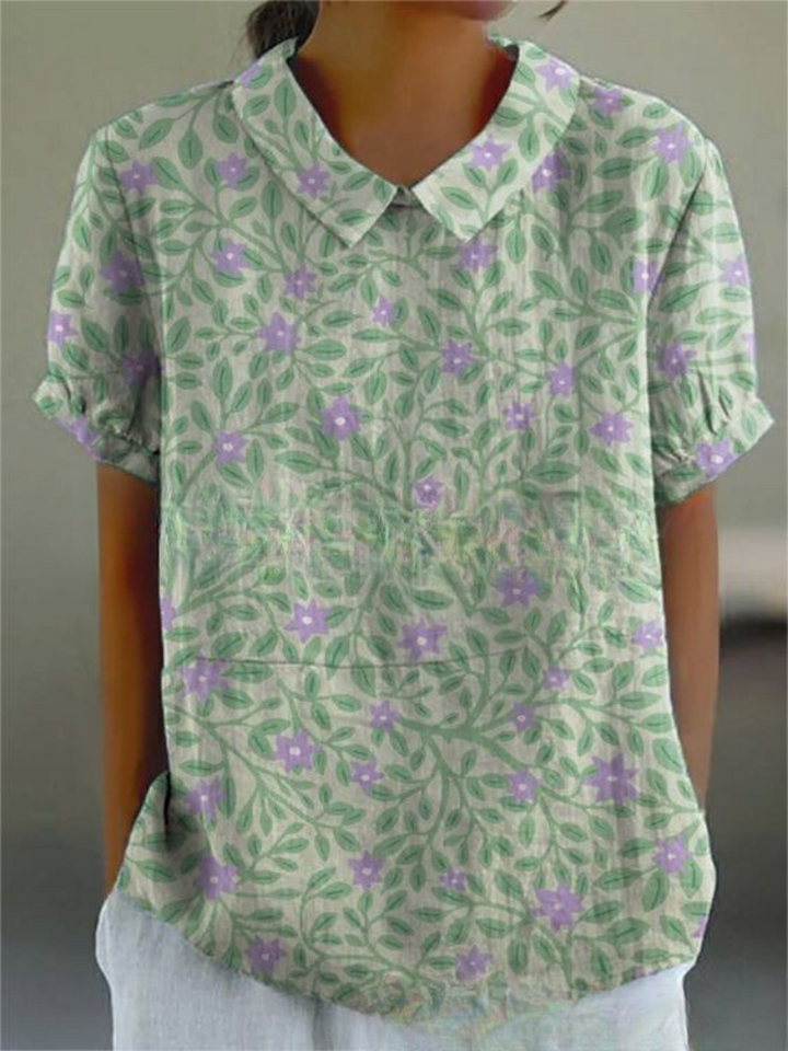 MARLENE | Women Vintage Print Shirt