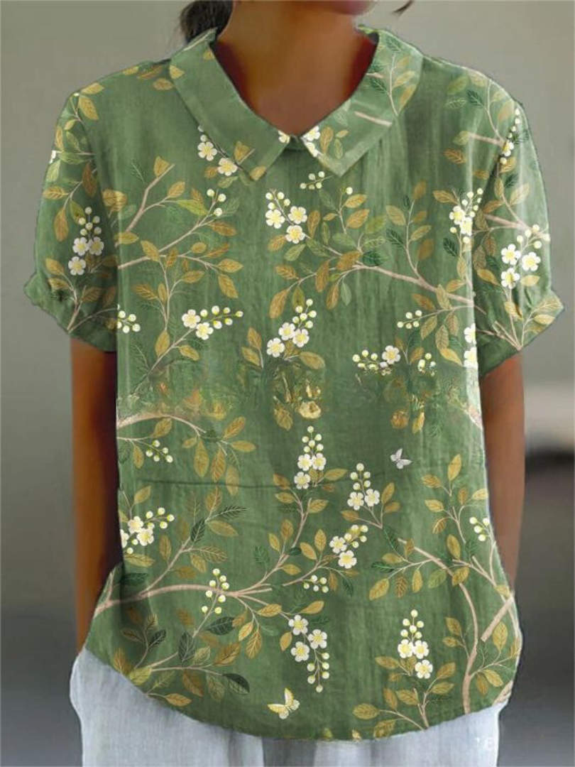MARLENE | Women Vintage Print Shirt