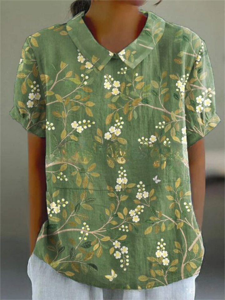MARLENE | Women Vintage Print Shirt