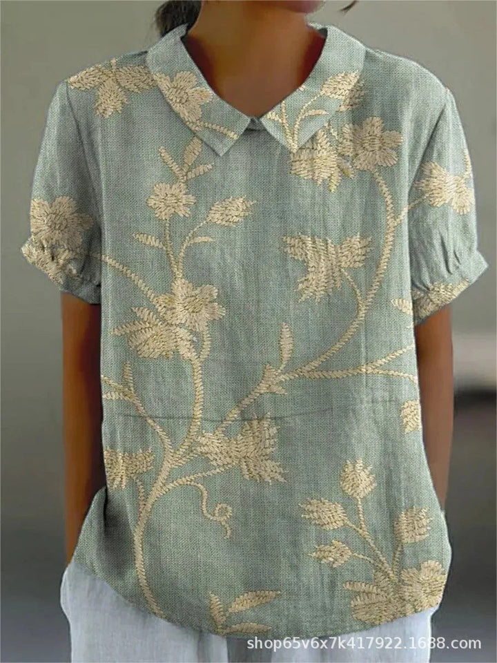 MARLENE | Women Vintage Print Shirt