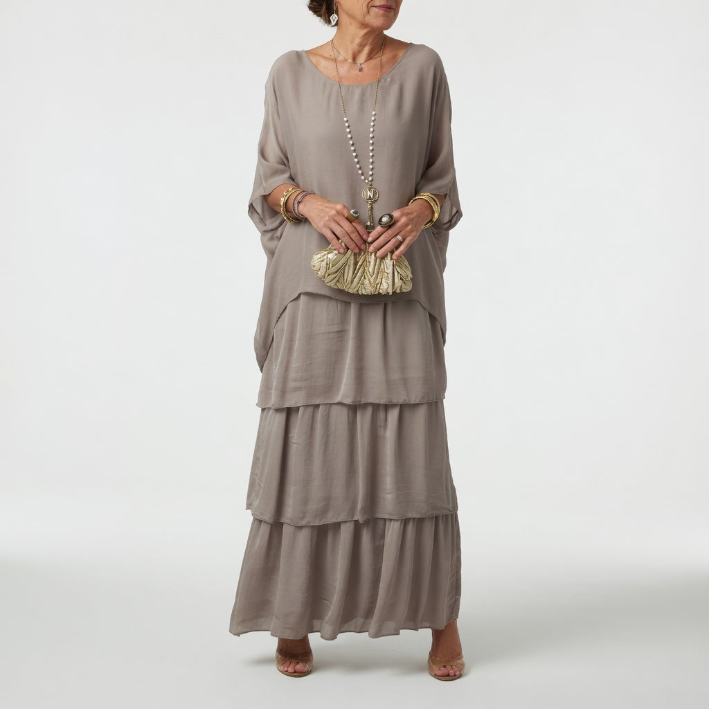 Émeline™ — Bohemian Ruffled Maxi Dress