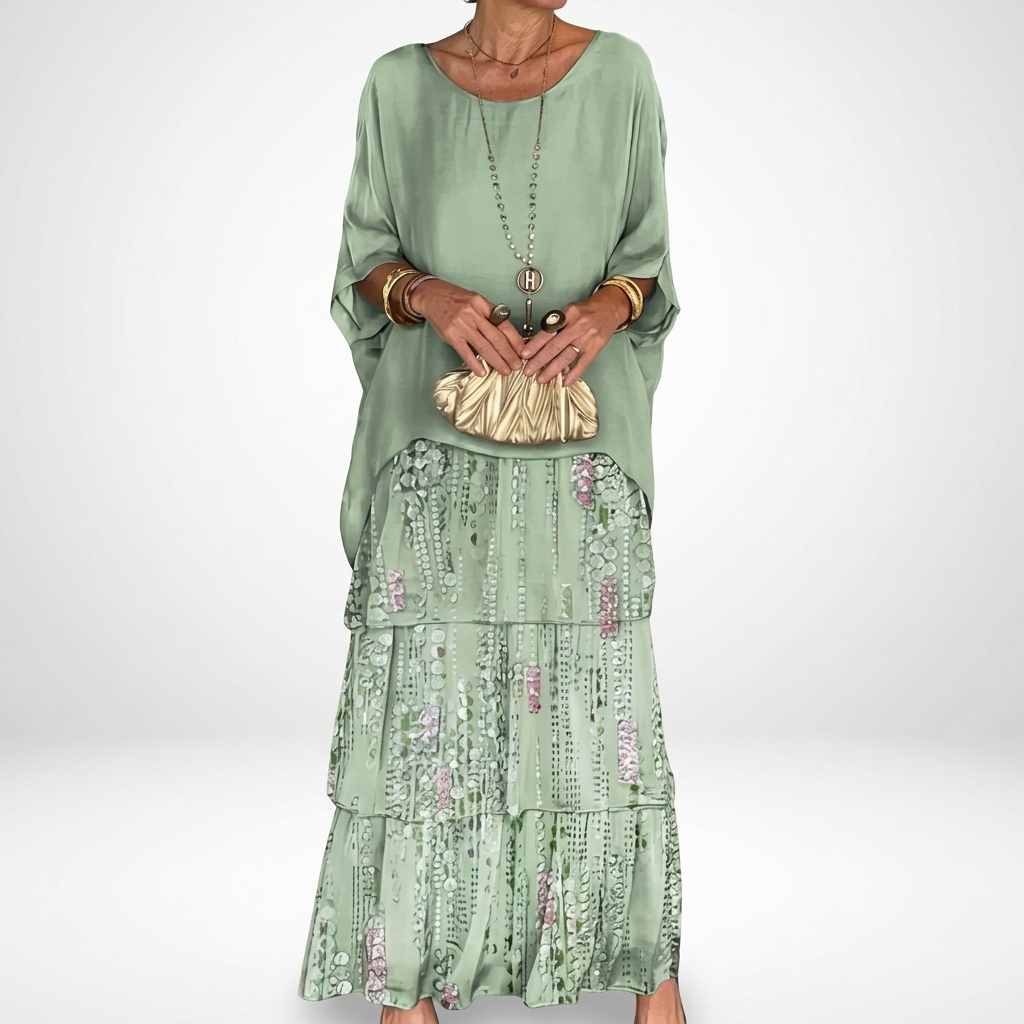 Émeline™ — Bohemian Ruffled Maxi Dress
