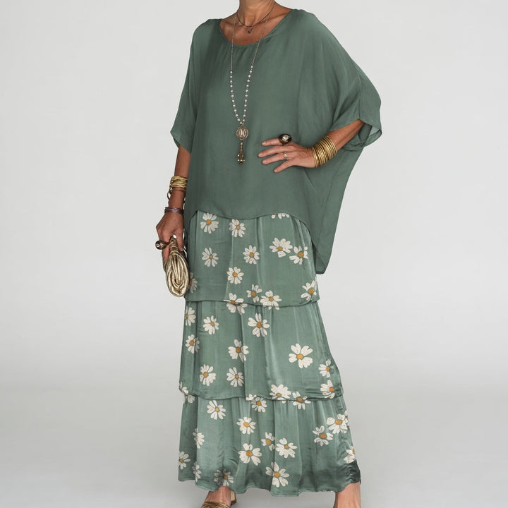 Émeline™ — Bohemian Ruffled Maxi Dress