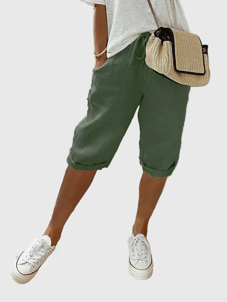 Grace | Lightweight Cotton and Linen Shorts