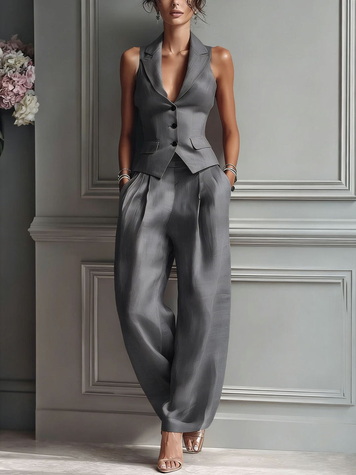 Nova | Two-Piece Set with V-Neck and Buttons
