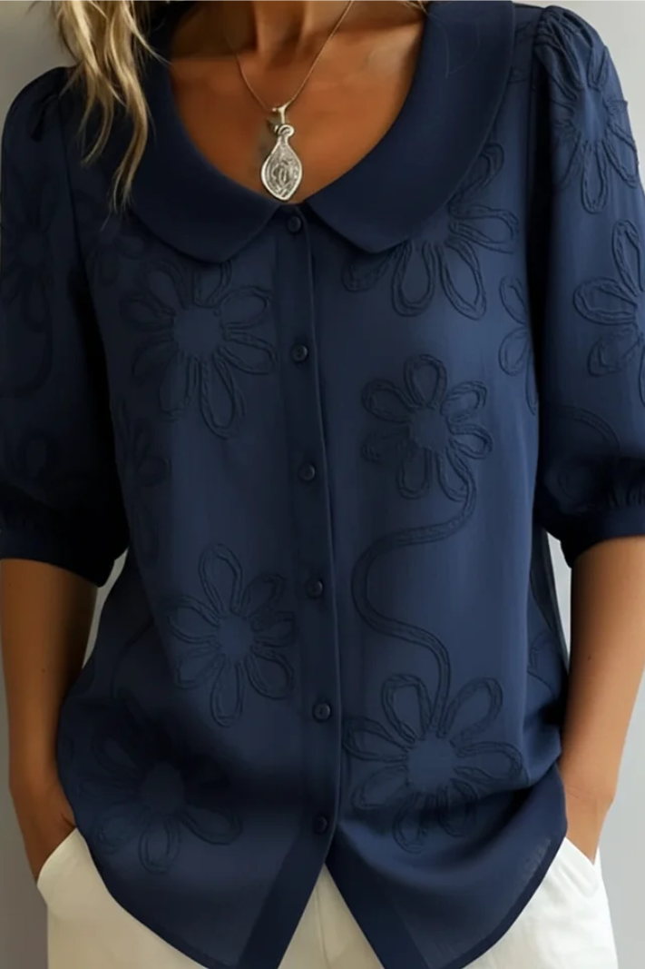 Maria | Elegant Floral Blouse