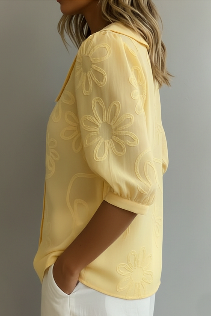 Maria | Elegant Floral Blouse