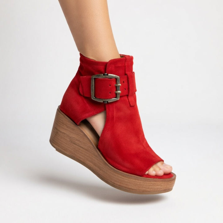 Celeste — Modern Open Wedge Ankle Boots