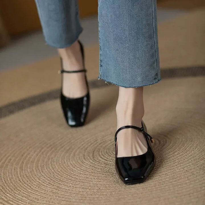 Square Toe Mary Jane Shoes