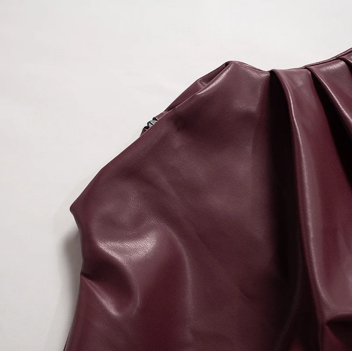 SERENA | Women Sleek Faux Leather Top